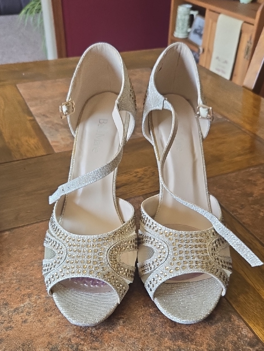 Bella Marie Rose Gold Dress Sandals